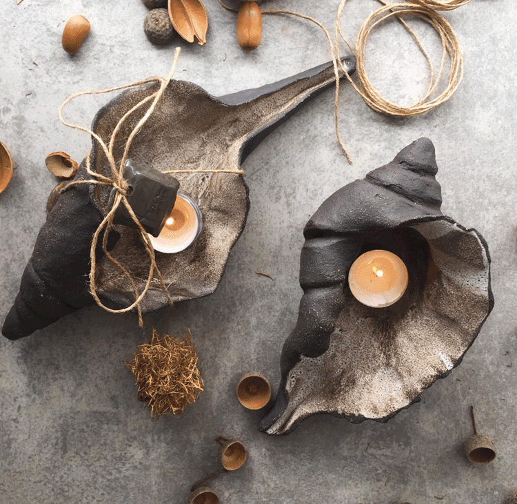 7 Pieces Organic Porcelian Plate Set thumbnail 2