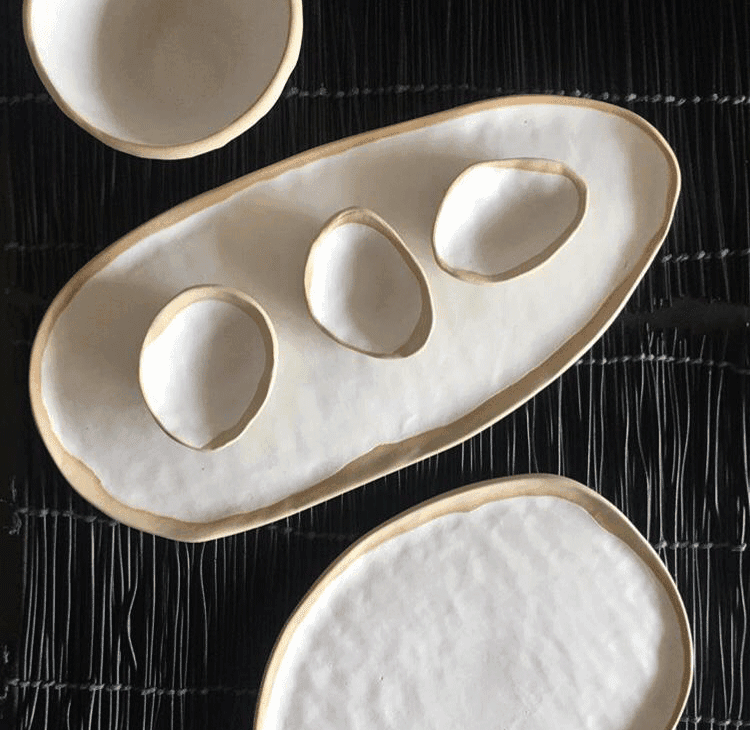 6 Pieces Porcelain Plate Set